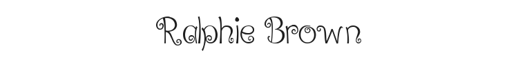 Ralphie Brown Font