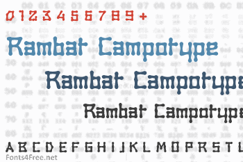 Rambat Campotype Font