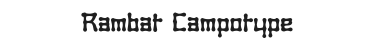 Rambat Campotype Font