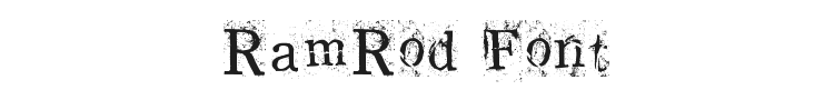 RamRod Font