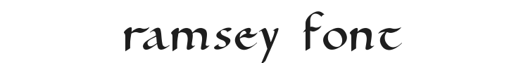 Ramsey Font