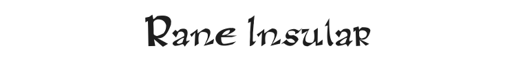 Rane Insular Font Preview