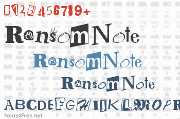 Ransom Note Font