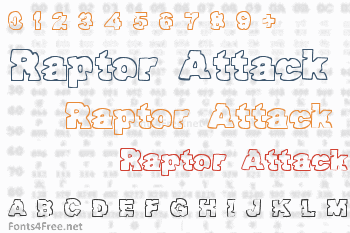 Raptor Attack Font