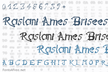 Raslani Ames Brisees Font
