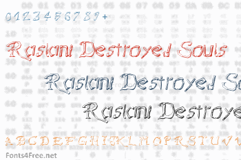 Raslani Destroyed Souls Font