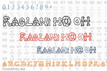 Raslani hO oH Font