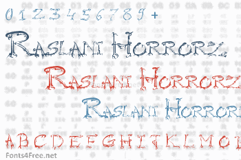 Raslani Horrorz Font