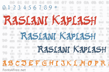 Raslani Kaplash Font