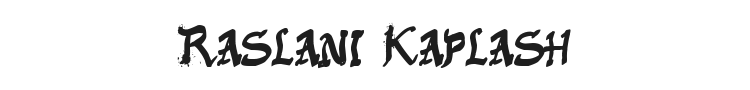 Raslani Kaplash Font