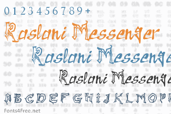 Raslani Messenger Font