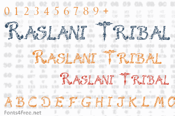 Raslani Tribal Font