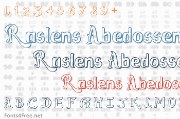 Raslens Abedossen Font