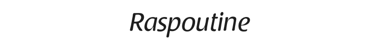 Raspoutine Font Preview