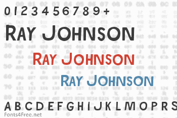 Ray Johnson Font