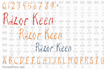 Razor Keen Font