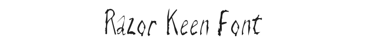 Razor Keen Font Preview