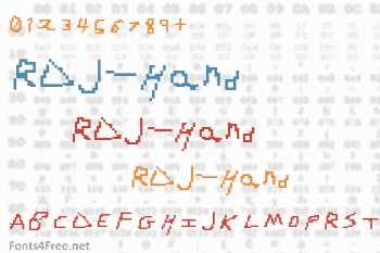 RDJ-Hand Font