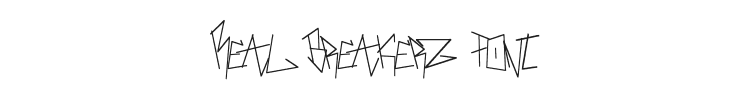 Real Breakerz Font Preview