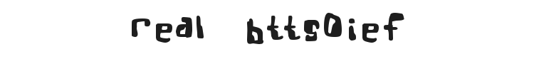 Real Bttsoief Font Preview