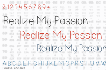 Realize My Passion Font