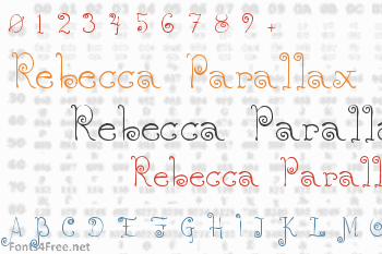 Rebecca Parallax Font