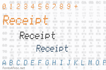 Receiptional Receipt Font