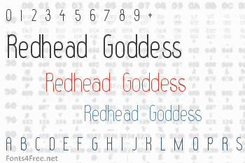 Redhead Goddess Font