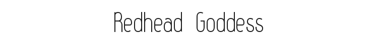 Redhead Goddess Font