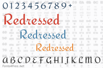 Redressed Font