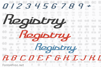 Registry Font