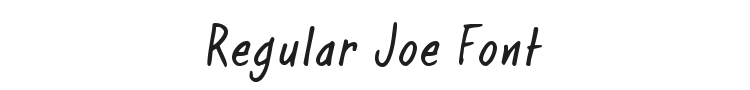 Regular Joe Font