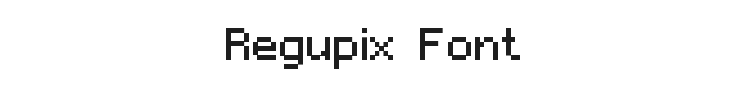 Regupix Font