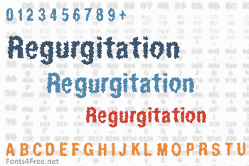 Regurgitation Font