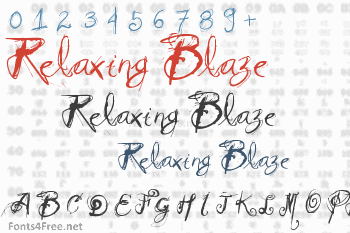 Relaxing Blaze Font