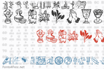 Religious Symbols Font