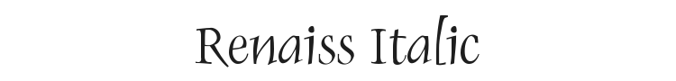 Renaiss Italic Font