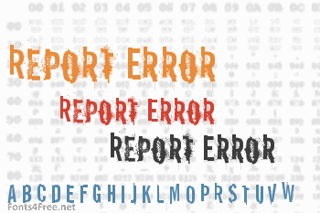 Report Error Font