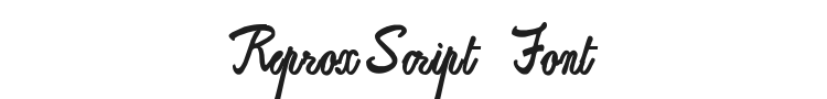 ReproxScript Font