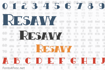 Resavy Font