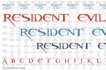 Resident Evil Font