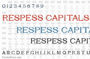 Respess Capitals Font
