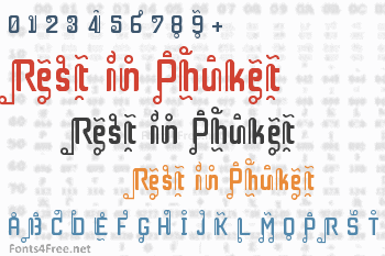 Rest in Phuket Font