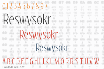 Reswysokr Font