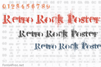 Retro Rock Poster Font