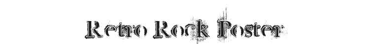 Retro Rock Poster Font Preview