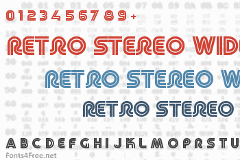 Retro Stereo Wide Font