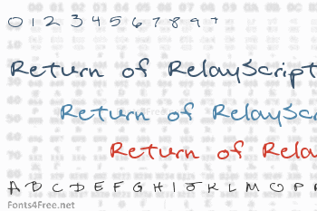 Return of RelayScript Font