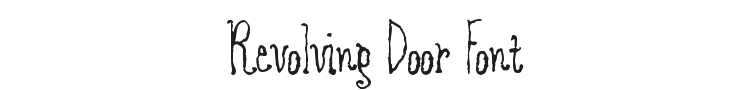 Revolving Door Font Preview