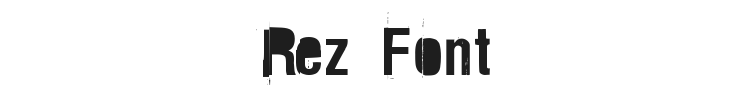 Rez Font Preview